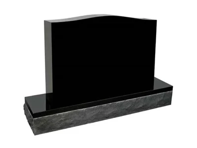 Pierre tombale de granit noir
